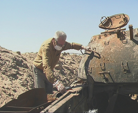 zerstörter Panzer im Irak